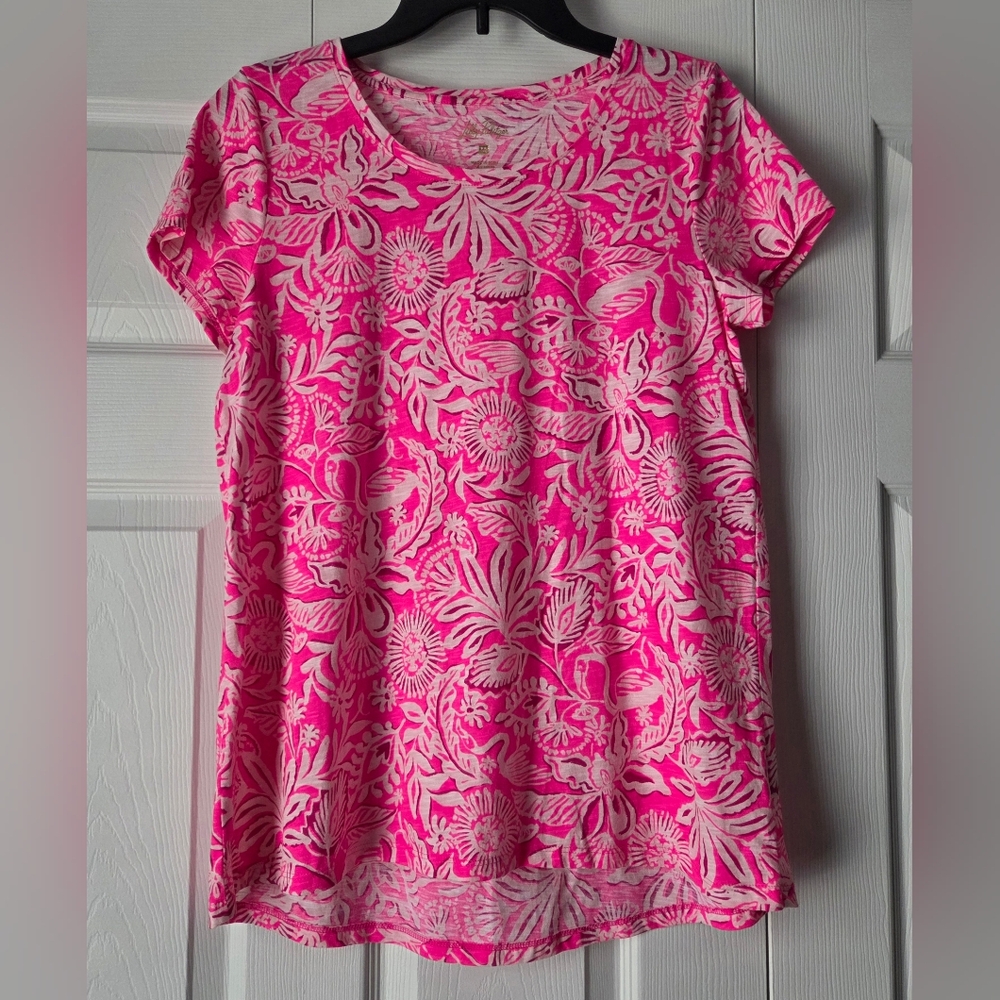 NWOT Lilly Pulitzer Etta Scoop-Neck Top - Picture 4 of 11